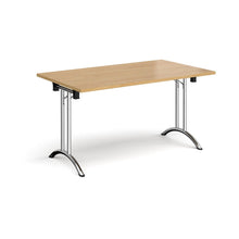 Load image into Gallery viewer, Adaptive 1400 Chrome Oak Foldable Desk