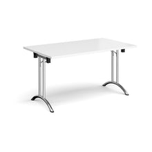 Load image into Gallery viewer, Adaptive 1400 Chrome White Foldable Desk