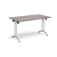 Load image into Gallery viewer, Adaptive 1400 Silver Grey Oak Foldable Desk
