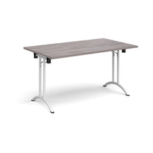 Load image into Gallery viewer, Adaptive 1400 White Grey Oak Foldable Desk