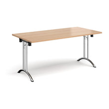 Load image into Gallery viewer, Adaptive 1600 Chrome Beech Foldable Desk