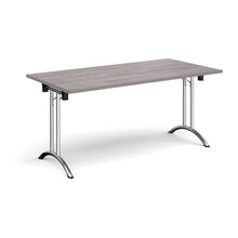 Load image into Gallery viewer, Adaptive 1600 Chrome Grey Oak Foldable Desk