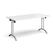 Load image into Gallery viewer, Adaptive 1600 Chrome White Foldable Desk
