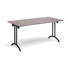 Load image into Gallery viewer, Adaptive 1600 Black Grey Oak Foldable Desk