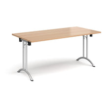 Load image into Gallery viewer, Adaptive 1600 Silver Beech Foldable Desk