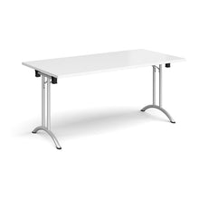 Load image into Gallery viewer, Adaptive 1600 Silver White Foldable Desk