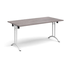Load image into Gallery viewer, Adaptive 1600 White Grey Oak Foldable Desk
