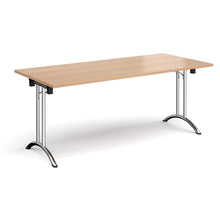 Load image into Gallery viewer, Adaptive 1800 Chrome Beech Foldable Desk