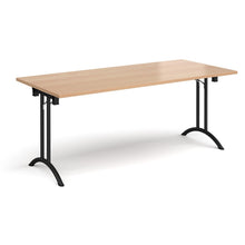 Load image into Gallery viewer, Adaptive 1800 Black Beech Foldable Desk