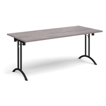 Load image into Gallery viewer, Adaptive 1800 Black Grey Oak Foldable Desk