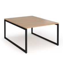 Load image into Gallery viewer, Connection 1200mm Box Frame Bench Desk in Beech with Black Frame