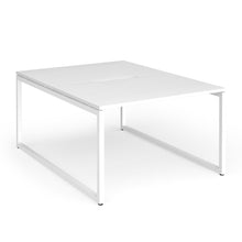 Load image into Gallery viewer, Connection 1200mm Box Frame Bench Desk in White with White Frame