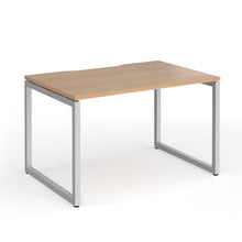 Load image into Gallery viewer, Connection 1200mm Box Frame Office Desk in Beech Finish with Silver Legs