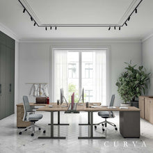 Load image into Gallery viewer, Curva Corner Desks in Open Plan High End Office Space