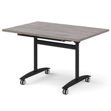 Load image into Gallery viewer, Pivot Pro 1200 Black Grey Oak Folding Office Table