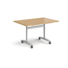Load image into Gallery viewer, Pivot Pro 1200 Silver Oak Folding Office Table
