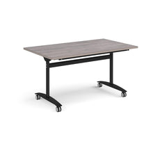 Load image into Gallery viewer, Pivot Pro 1400 Black Grey Oak Folding Office Table