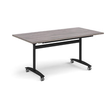 Load image into Gallery viewer, Pivot Pro 1600 Black Grey Oak Folding Office Table