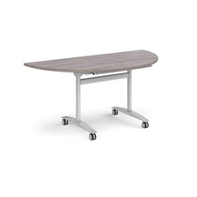 Load image into Gallery viewer, Pivot Pro 1600 Silver Grey Oak Semi Circle Folding Table