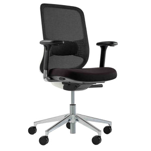 Do Better Reclining Swivel Chair with Polished Aluminium Base