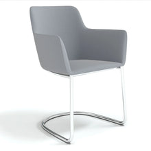 Load image into Gallery viewer, Elva Cantilever Office Chair Moonstone Grey Chrome