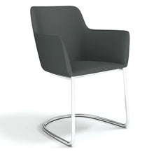 Load image into Gallery viewer, Elva Cantilever Office Chair Obsidian Grey Chrome