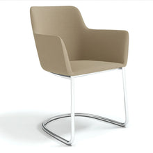 Load image into Gallery viewer, Elva Cantilever Office Chair Sandstone Chrome
