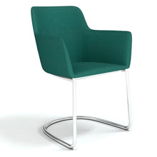 Load image into Gallery viewer, Elva Cantilever Office Chair Sea Green Chrome
