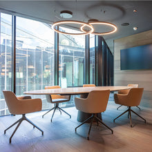 Load image into Gallery viewer, Elva Anthracite Spider Base Meeting Room Style Shot