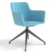 Load image into Gallery viewer, Elva Horizon Blue Anthracite Spider Base Office Chair