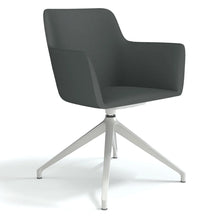 Load image into Gallery viewer, Elva Obsidian Grey Silver Spider Base Office Chair
