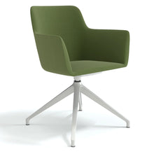 Load image into Gallery viewer, Elva Olive Green Silver Spider Base Office Chair