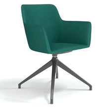 Load image into Gallery viewer, Elva Sea Green Anthracite Spider Base Office Chair