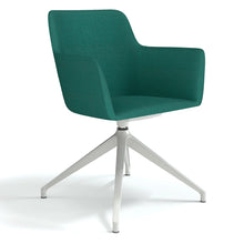Load image into Gallery viewer, Elva Sea Green Silver Spider Base Office Chair