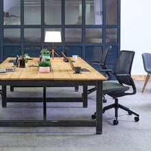 Load image into Gallery viewer, Eva Black & Green Ergo Chair Room Shot