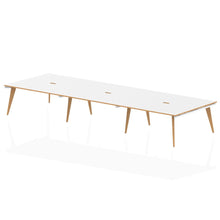 Load image into Gallery viewer, Fusion 4800 White and Wood Bench Desk