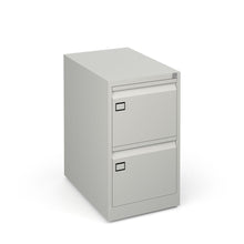 Load image into Gallery viewer, Grey 2 Drawer Office Filing Cabinet