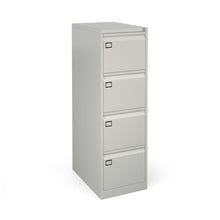 Load image into Gallery viewer, Grey 4 Drawer Office Filing Cabinet