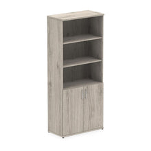 Load image into Gallery viewer, Grey Oak Cupboard with Shelves