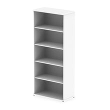 Load image into Gallery viewer, White 4 Shelf Office Shelving Unit