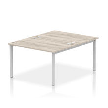 Load image into Gallery viewer, Dynamic Impulse 1200 Grey Oak Silver Bench Desk