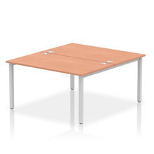 Load image into Gallery viewer, Dynamic Impulse 1400 Beech Silver Bench Desk