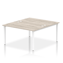Load image into Gallery viewer, Dynamic Impulse 1200 Grey Oak White Bench Desk
