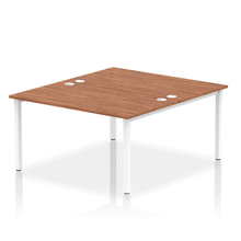 Load image into Gallery viewer, Dynamic Impulse 1400 Walnut White Bench Desk