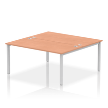 Load image into Gallery viewer, Dynamic Impulse 1600 Beech Silver Bench Desk