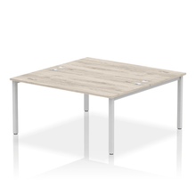Load image into Gallery viewer, Dynamic Impulse 1600 Grey Oak Silver Bench Desk