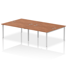 Load image into Gallery viewer, Dynamic Impulse 2800 Walnut Silver Bench Desk