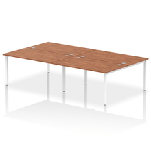 Load image into Gallery viewer, Dynamic Impulse 2800 Walnut White Bench Desk