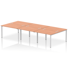 Load image into Gallery viewer, Dynamic Impulse 3600 Beech Silver Bench Desk