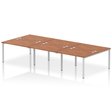 Load image into Gallery viewer, Dynamic Impulse 3600 Walnut Silver Bench Desk
